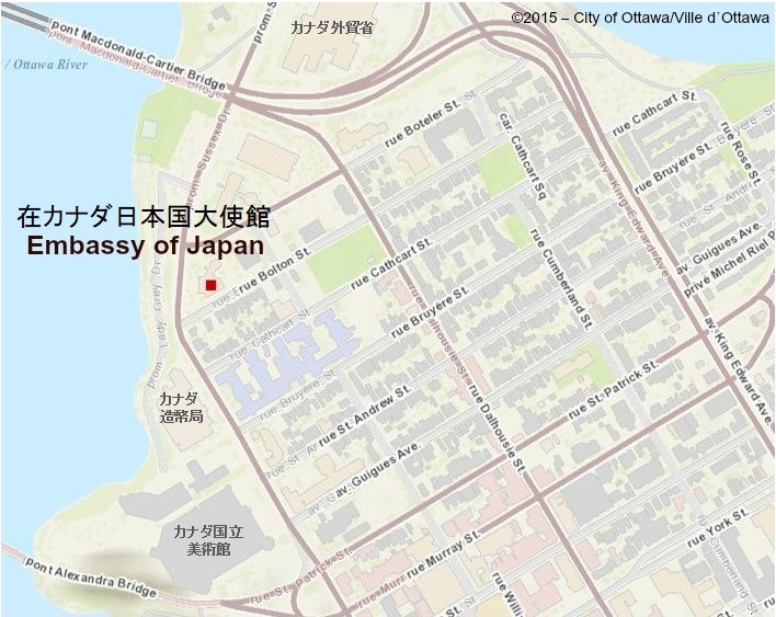 大使館所在地 地図